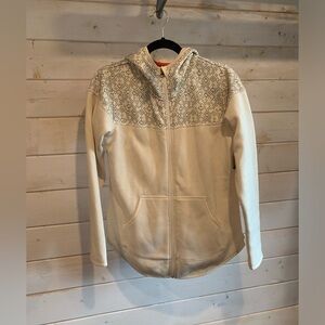 Eddie Bauer | NWT Ivory Full Zip Sweater
